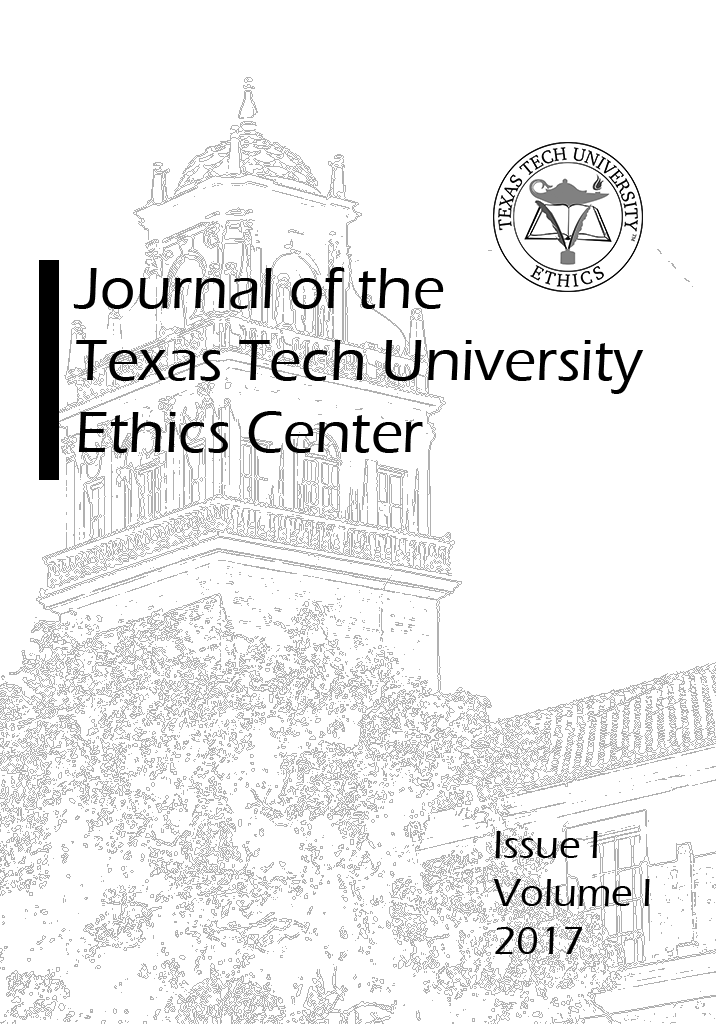 					View Vol. 1 No. 1 (2017): Journal of the TTU Ethics Center
				