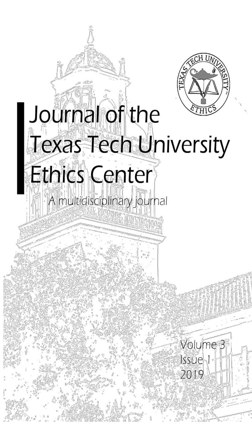 Journal of the TTU Ethics Center Volume 3 Issue 1 2019